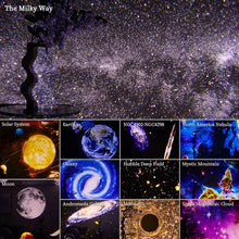 Load image into Gallery viewer, Galaxy Night Light Projector - 12 Cosmic Scenes
